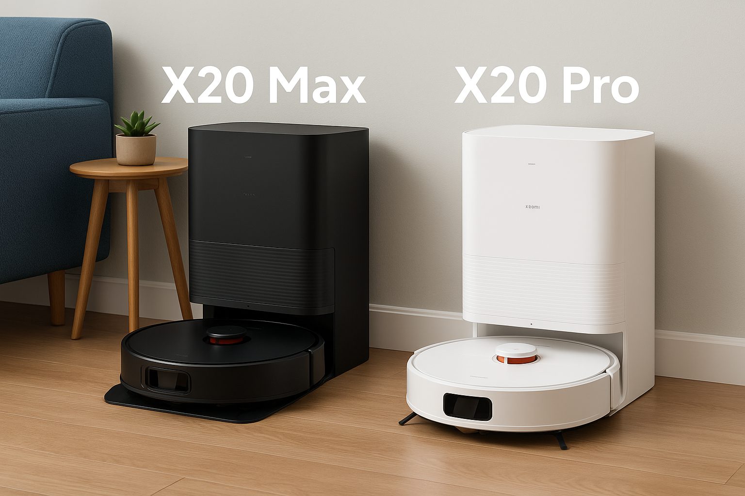 مقایسه جارو رباتیک شیائومی x20 pro و x20 max