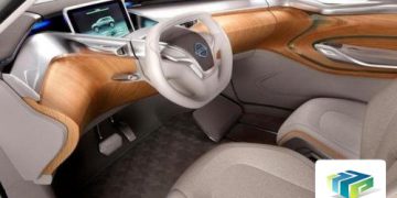 ایده اتومبیل جدید نیسان با پنلی از تبلت